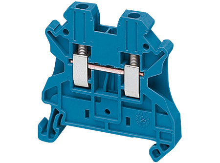 Schneider NSYTRV22BL - Csavaros egyszintes átkötőkapocs 1x1 csatlakozás 5,2 mm 2,5 mm2 24A-es kék