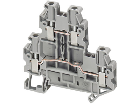 Schneider NSYTRV24D - Csavaros kétszintes átkötőkapocs 1x1 csatlakozás 5,2 mm 2,5 mm2 24A-es