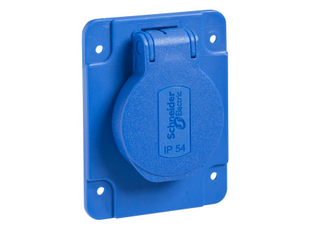 Schneider PKS61B - PK SCHUKO aljz. 65*85, 16A, kék