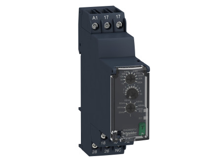 Schneider RE22R2QGMR - RE22 csillag-delta indító időrelé 2CO
