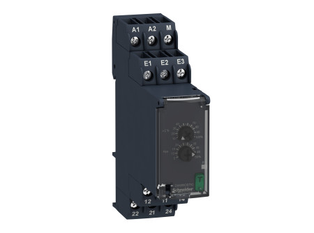 Schneider RM22JA21MR - RM22 áramfigyelő relé, 2CO, 8A, 24…240VAC/DC, mérési tart.:4…1000mA