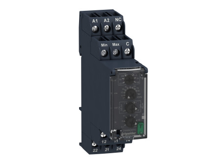 Schneider RM22LA32MR - Zelio Control folyadékszint-figyelő relé, 1CO, 8A, 24…240VAC/DC, mérési ta
