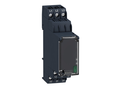 Schneider RM22TG20 - RM22 multifunkciós fázisfigyelő relé, 2CO, 8A, 208…480VAC