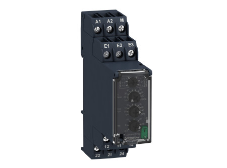 Schneider RM22UA32MR - RM22 feszültségfigyelő relé, 1f vagy DC, kikapcsolás késleltetővel, 2CO, 8