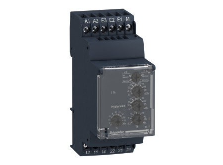 Schneider RM35JA32MW - RM35 áramfigyelő relé, 2CO, 5A, 24…240VAC/DC, mérési tart.:0,15…15A