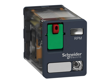 Schneider RPM22P7 - RPM teljesítményrelé, 2CO, 15A, 230VAC, tesztgombbal, LED-del