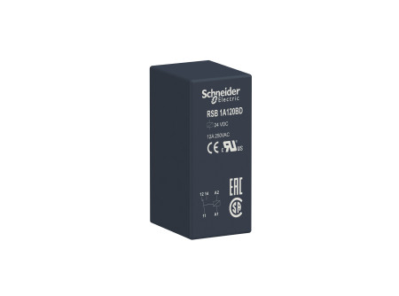 Schneider RSB1A120BD - RSB interfész relé, 1CO, 12A, 24VDC