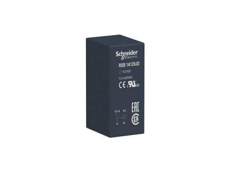 Schneider RSB1A120JD - RSB interfész relé, 1CO, 12A, 12VDC