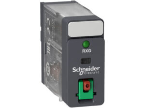 Schneider RXG12P7 - RXG Interfész relé, 1CO, 10A, 230VAC, tesztgomb, LED