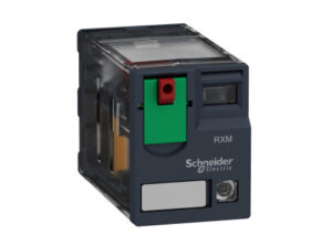Schneider RXM2AB2P7 - RXM miniatűr relé, 2CO, 12A, 230VAC, tesztgomb, LED