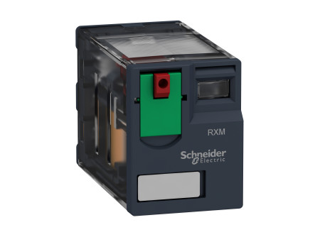 Schneider RXM4AB1E7 - RXM miniatűr relé, 4CO, 6A, 48VAC, tesztgomb