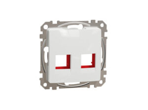 Schneider SDD111441C - ÚJ SEDNA 2xRJ45 adapter, KRONE betétekhez, fehér