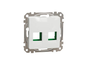 Schneider SDD111443C - ÚJ SEDNA 2xRJ45 adapter, SYSTIMAX betétekhez, fehér