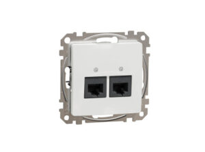 Schneider SDD111452 - ÚJ SEDNA 2xRJ45 Cat5e UTP aljzat, fehér