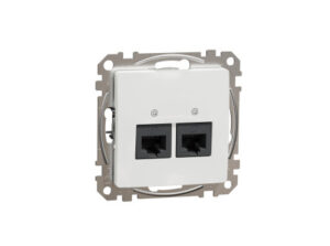 Schneider SDD111462 - ÚJ SEDNA 2xRJ45 Cat6 UTP aljzat, fehér