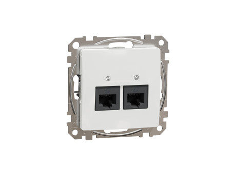 Schneider SDD111462 - ÚJ SEDNA 2xRJ45 Cat6 UTP aljzat, fehér