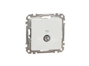 Schneider SDD111471 - ÚJ SEDNA TV aljzat, végzáró, 4 dB, fehér