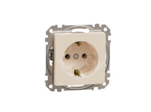 Schneider SDD112025 - ÚJ SEDNA 2P+F csatlakozóaljzat, csavaros bekötés, 16A, bézs