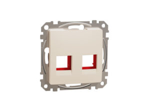 Schneider SDD112441C - ÚJ SEDNA 2xRJ45 adapter, KRONE betétekhez, bézs