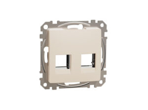 Schneider SDD112442C - ÚJ SEDNA 2xRJ45 adapter, RDM betétekhez, bézs