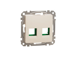 Schneider SDD112443C - ÚJ SEDNA 2xRJ45 adapter, SYSTIMAX betétekhez, bézs
