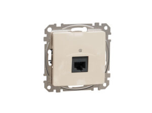 Schneider SDD112451 - ÚJ SEDNA 1xRJ45 Cat5e UTP aljzat, bézs