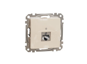 Schneider SDD112461S - ÚJ SEDNA 1xRJ45 Cat6 STP aljzat, bézs