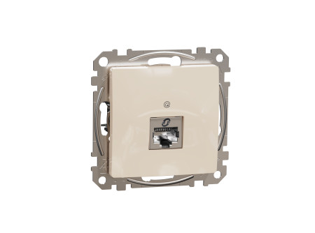 Schneider SDD112461S - ÚJ SEDNA 1xRJ45 Cat6 STP aljzat, bézs