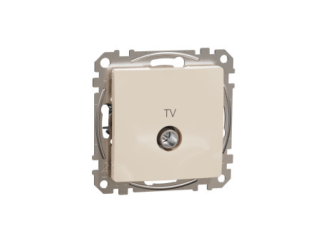 Schneider SDD112471R - ÚJ SEDNA TV/R aljzat, végzáró, 4 dB, bézs