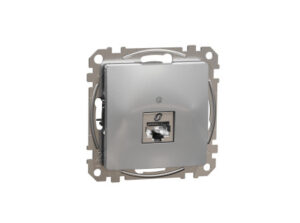 Schneider SDD113461S - ÚJ SEDNA 1xRJ45 Cat6 STP aljzat, alumínium