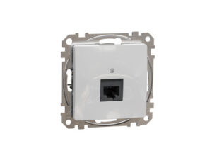 Schneider SDD113466 - ÚJ SEDNA 1xRJ45 Cat6A UTP aljzat, alumínium