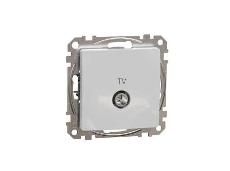 Schneider SDD113471 - ÚJ SEDNA TV aljzat, végzáró, 4 dB, alumínium