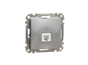 Schneider SDD113491 - ÚJ SEDNA 1xRJ11 aljzat, alumínium