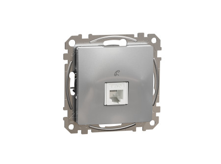 Schneider SDD113491 - ÚJ SEDNA 1xRJ11 aljzat, alumínium