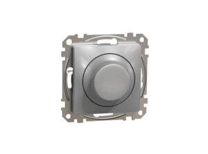 Schneider SDD113502 - ÚJ SEDNA LED fényerőszabályzó, univerzális, 5-200VA, váltóba köthető, alumí