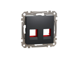 Schneider SDD114441C - ÚJ SEDNA 2xRJ45 adapter, KRONE betétekhez, antracit
