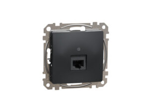 Schneider SDD114451 - ÚJ SEDNA 1xRJ45 Cat5e UTP aljzat, antracit