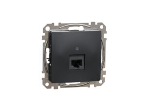 Schneider SDD114461 - ÚJ SEDNA 1xRJ45 Cat6 UTP aljzat, antracit