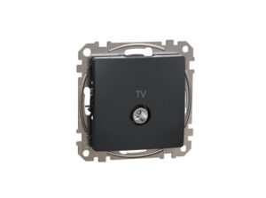 Schneider SDD114471 - ÚJ SEDNA TV aljzat, végzáró, 4 dB, antracit