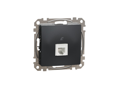Schneider SDD114491 - ÚJ SEDNA 1xRJ11 aljzat, antracit