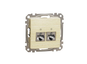 Schneider SDD180462S - ÚJ SEDNA 2xRJ45 Cat6 STP aljzat, nyír