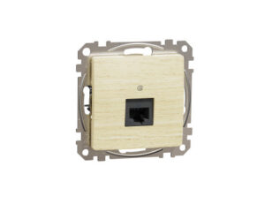Schneider SDD180466 - ÚJ SEDNA 1xRJ45 Cat6A UTP aljzat, nyír