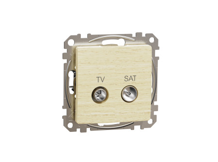 Schneider SDD180471S - ÚJ SEDNA TV/SAT aljzat, végzáró, 4 dB, nyír