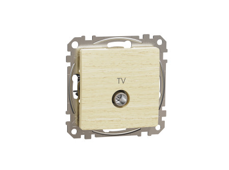 Schneider SDD180474 - ÚJ SEDNA TV aljzat, átmenő, 7 dB, nyír