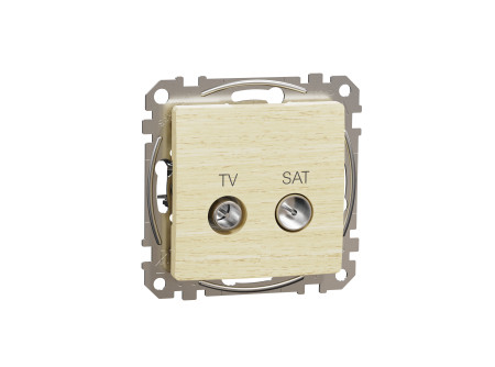 Schneider SDD180474S - ÚJ SEDNA TV/SAT aljzat, átmenő, 7 dB, nyír