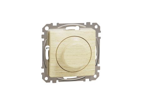 Schneider SDD180502 - ÚJ SEDNA LED fényerőszabályzó, univerzális, 5-200VA, váltóba köthető, nyír