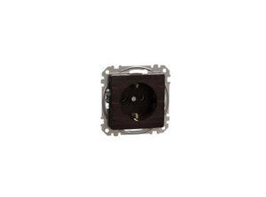Schneider SDD181026 - ÚJ SEDNA 2P+F csatlakozóaljzat, rugós bekötés, 16A, wenge