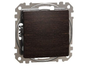 Schneider SDD181101 - ÚJ SEDNA Egypólusú kapcsoló, rugós bekötés, 10AX, (101), wenge