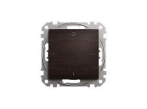 Schneider SDD181102 - ÚJ SEDNA Kétpólusú kapcsoló, rugós bekötés, 10AX, (102), wenge