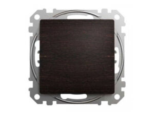 Schneider SDD181111 - ÚJ SEDNA Egypólusú nyomó, rugós bekötés, 10A, (101N), wenge